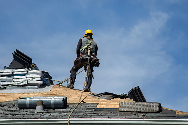 Professional Gutter Installation technician working in Harriman, TN